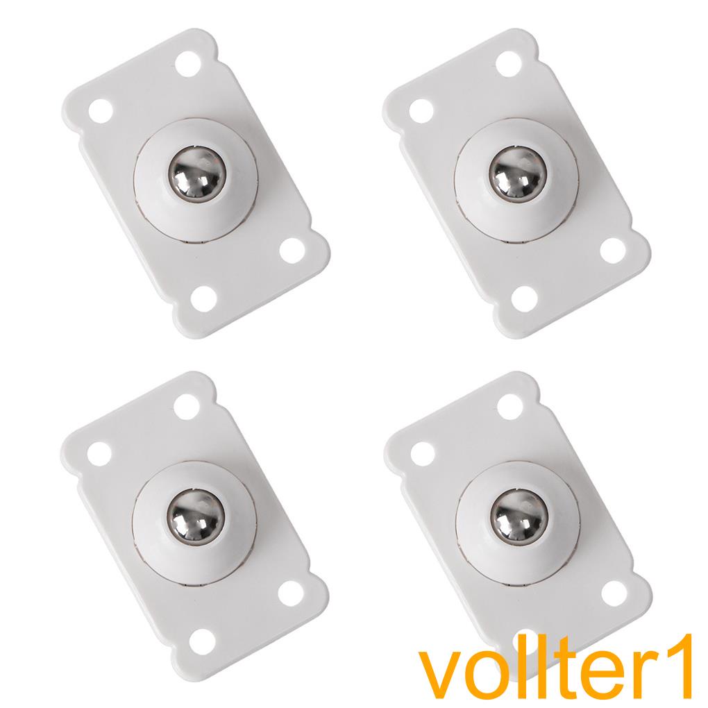 Universal Wheel 360° Rotatable Box Caster Roller Sticky Sliding Bin Pulley Wheel with Stainless Steel Ball【vollter1】