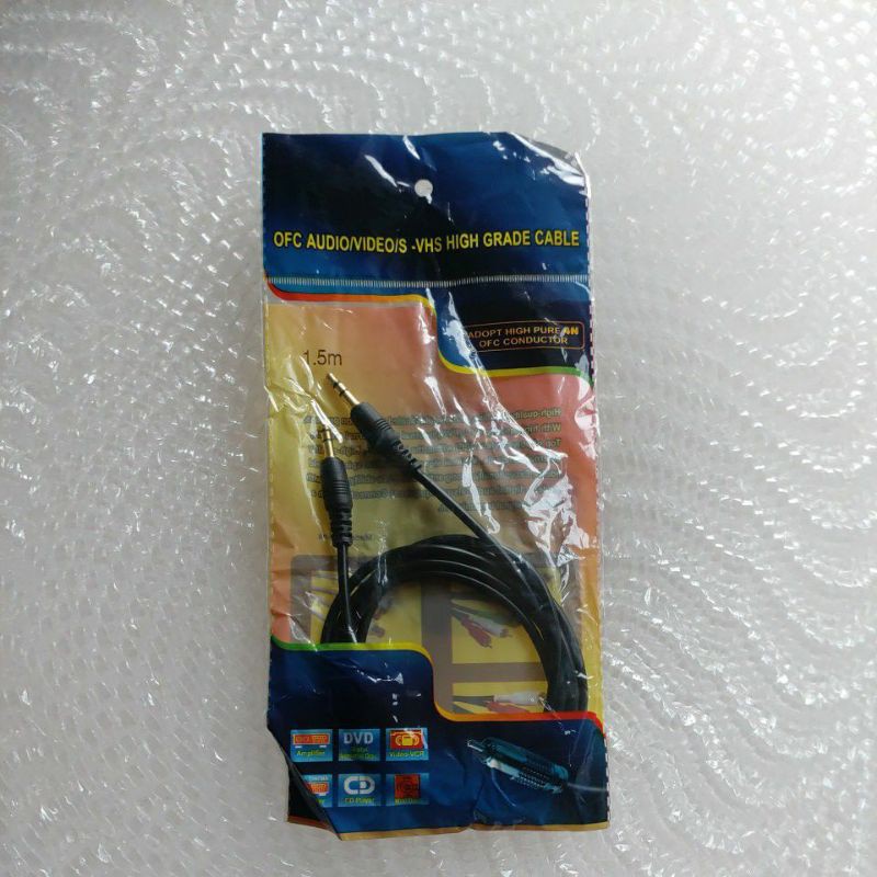 Dây tín hiệu 2 đầu 3.5 dài 1,5 mét dùng cho amply loa màn hình vi tính Vophu.com