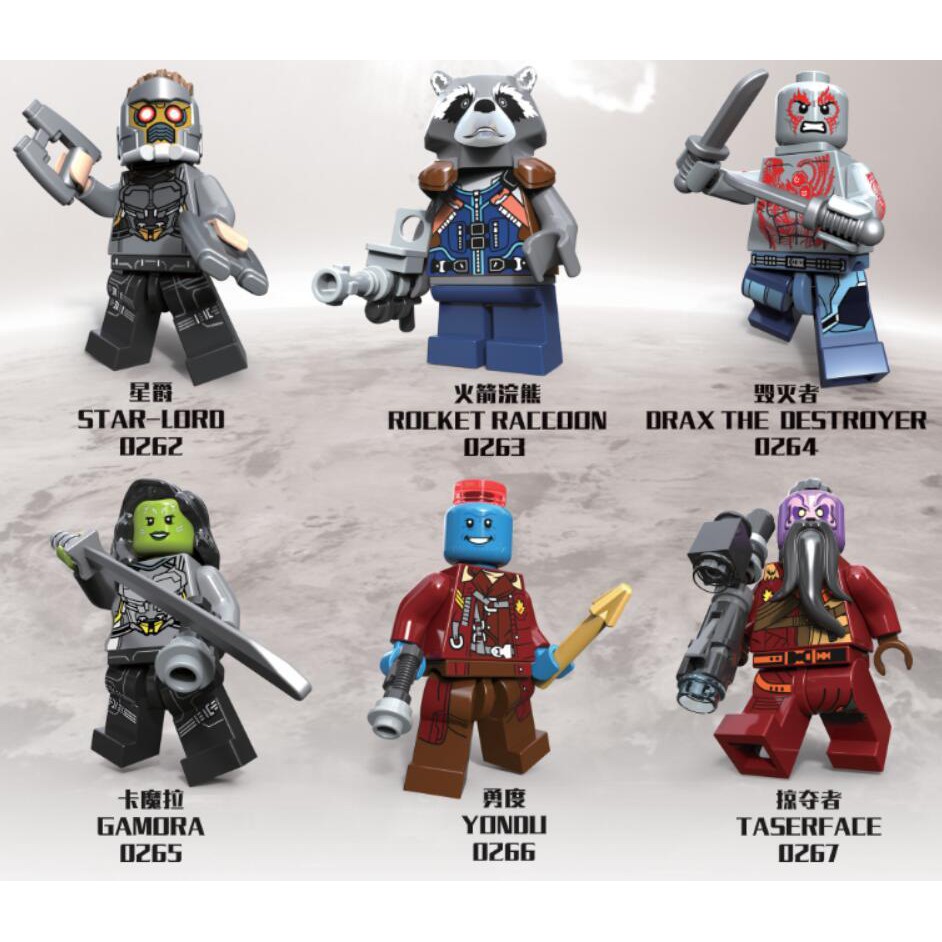 Minifigures Các Nhân Vật Super Heroes Decool 0262 - 0267