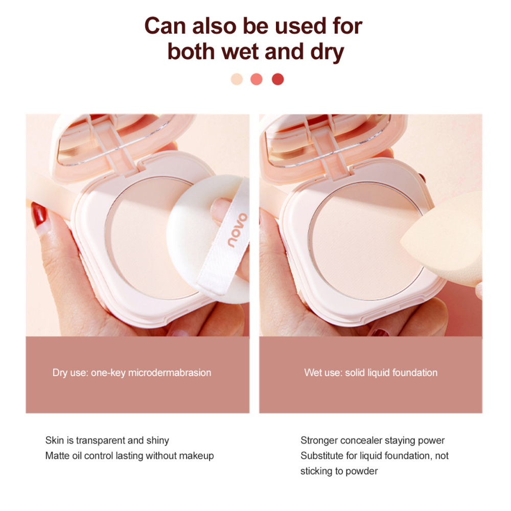 (Hàng Mới Về) Phấn Phủ Dạng Nén Novo Che Khuyết Điểm Khô Và Ướt Chống Nước | BigBuy360 - bigbuy360.vn