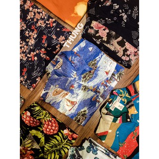 Áo sơ mi họa tiết Hawaii unisex
