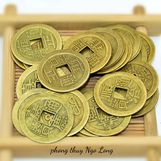 Đồng xu âm dương may mắn đồng xu cổ, đồng tiền xu cổ xu ngũ đế phong thủy
