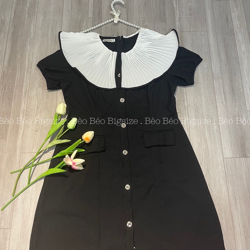 VÁY CỔ BÈO DẬP LY BIGSIZE  60-90KG KÈM ẢNH THẬT