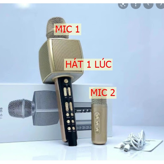 Karaoke microphone YS-87  YS98 kèm 2 miro    black, city Saint Petersburg 10w 30W