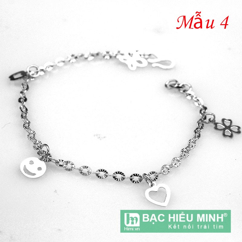 Lắc tay nữ bạc 925 HIMI LTU001 kiểu hàn quốc bạc thật đơn giản sáng đẹp - BẠC HIỂU MINH | BigBuy360 - bigbuy360.vn
