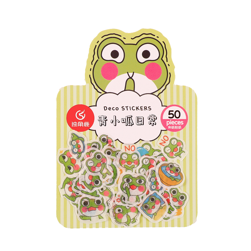 Flowertree Sticker Set 50 Trang Trí Nhật Ký Hình Động Vật Dễ Thương