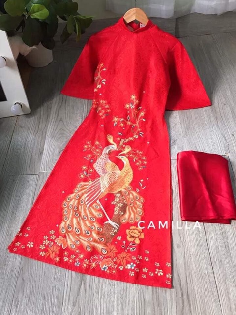 Vải may áo dài gấm ép loại 1