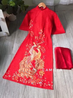 Vải may áo dài gấm ép loại 1