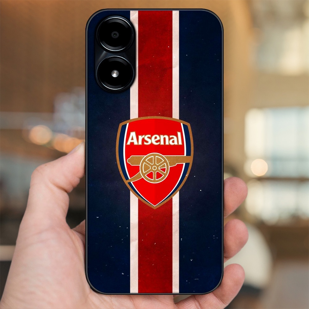 Ốp lưng Vivo Y02s viền đen in hình Arsenal FC