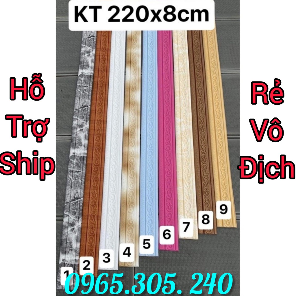 [LOẠI 1, GIÁ SOCK] 🍀 Phào Chỉ Xốp Dán Tường, Viền Xốp Dán Tường Khổ Lớn 2m3x8cm- Phong Cách Tân Cổ Điển Sang Trọng