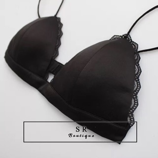 Áo Bralette viền ren July chất liệu satin freesize