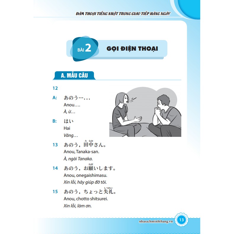Sách - Đàm thoại tiếng Nhật trong giao tiếp hằng ngày (kèm CD) Tặng Bookmark