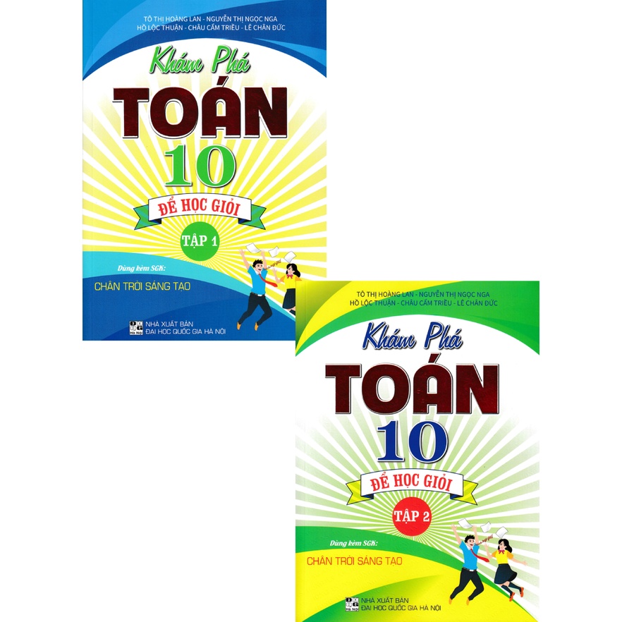 SÁCH - combo khám phá toán 10: để học giỏi (dùng kèm sgk chân trời sáng tạo) (bộ 2 cuốn) - HAB