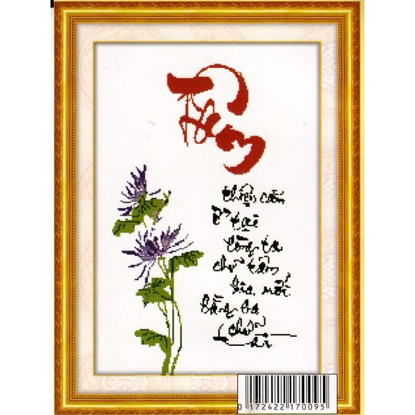 Tranh Thêu Chữ Thập Chữ Tâm H1724 (KHÁCH TỰ THÊU) kt:55x75cm