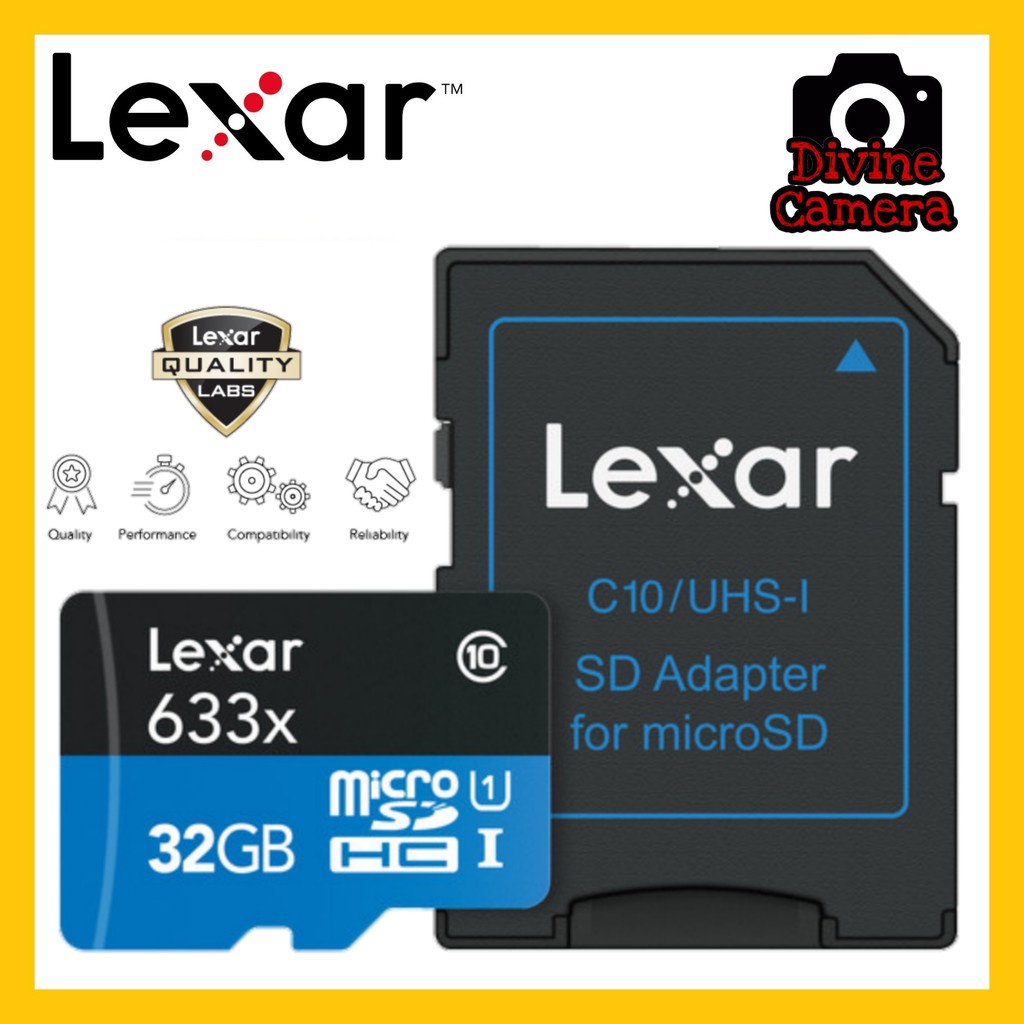 Thẻ Nhớ Hiệu Suất Cao Lexar 32GB Micro SD 633x UHS-I Micro Sdhc