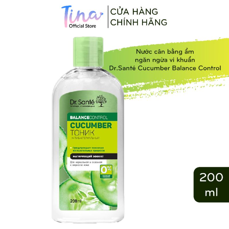 Nước cân bằng kháng khuẩn Cucumber Balance Control 200ml - BioTopcare Official - TN127