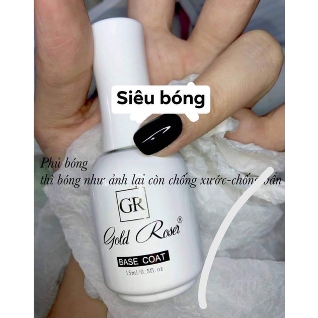 Base top hoa hồng Gold rose cao cấp  chống xước- độ bền cao chai 15ml