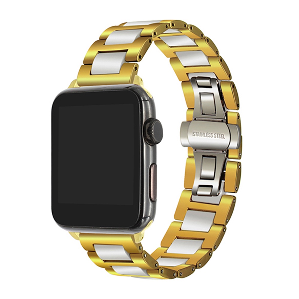Dây Đeo Đồng Hồ Bằng Sứ + Inox Cho Apple Watch 49mm 45mm40mm 38mm 42mm 44mm iwatch series 8 ultra 7 5 4 3 SE 6 7 41mm 45mm