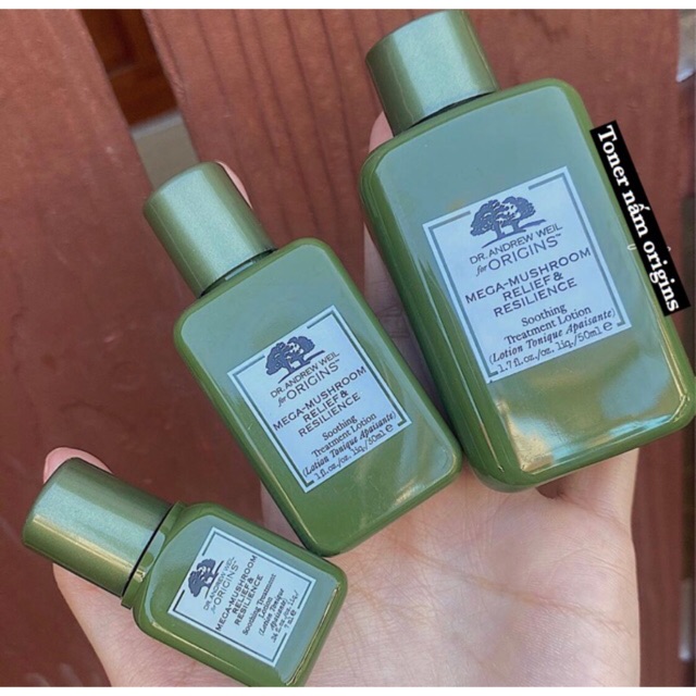 Nước hoa hồng toner dưỡng nấm linh chi Origins Mega Mushroom Skin Relief