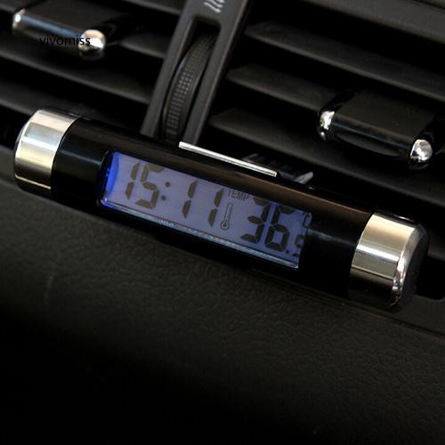 Đồng hồ nhiệt kế có màn hình LCD gắn xe ô tô