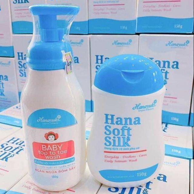 Bộ Đôi Sữa Tắm Bé & Dung Dịch Vệ Sinh Phụ Nữ Hanayuki