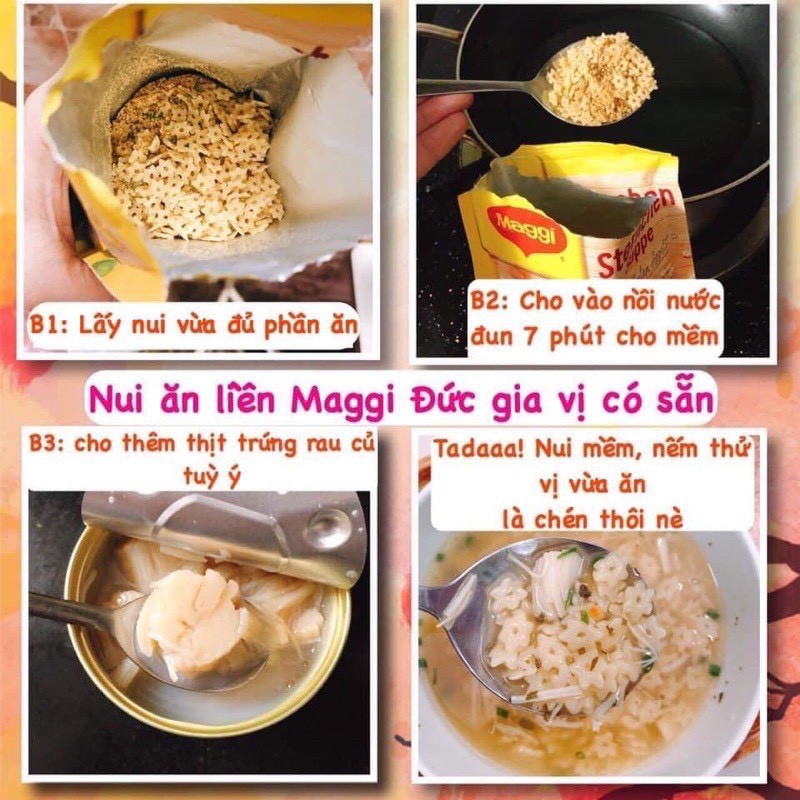 Nui Mì Ăn Liền Maggi Cho Bé Nội Địa Đức [Date T7.2021]