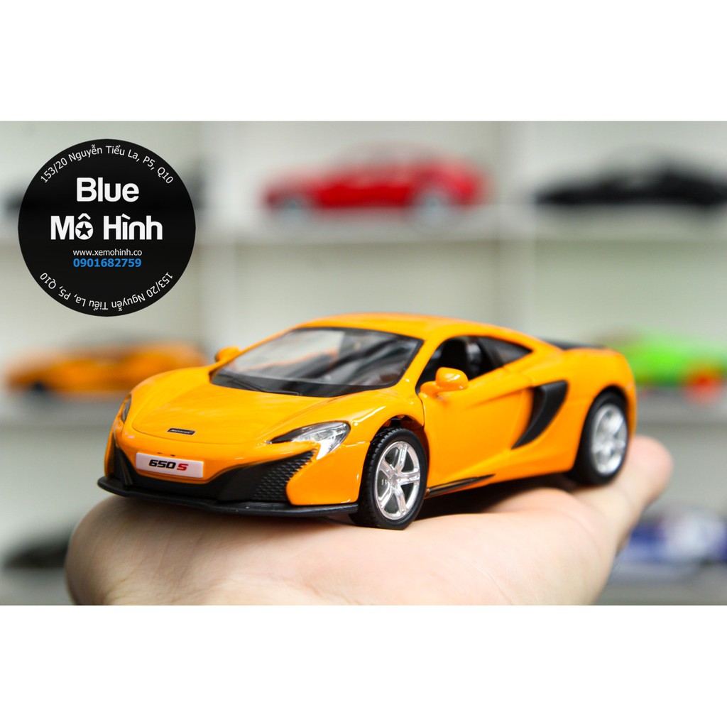 Blue mô hình | Mô hình xe Mclaren 650S 1:36 Cam