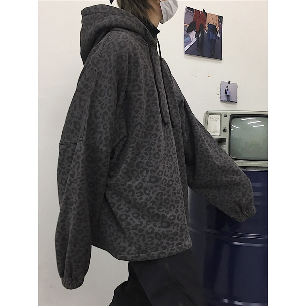 (A301) Áo hoodie họa tiết da báo size M L XL (kèm ảnh thật ở cuối)