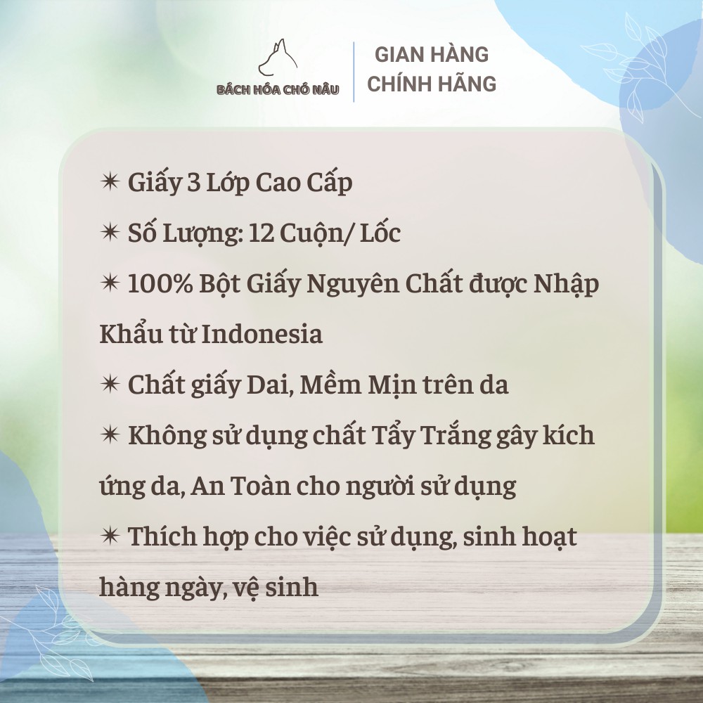 Lốc 12 Cuộn Giấy Vệ Sinh Hàn Quốc LOTTE Choice L Giấy 3 Lớp Cao Cấp [ Hàng Chính Hãng]