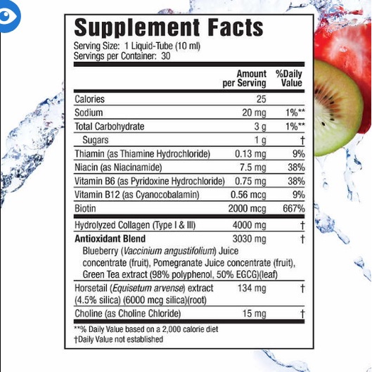 Collagen nước Collagen Liquid hộp 30 ống uống dành cho phụ nữ collagen ống của Mỹ