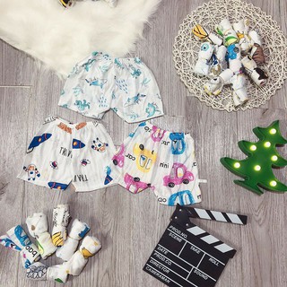 Quần chục cotton giấy cho bé