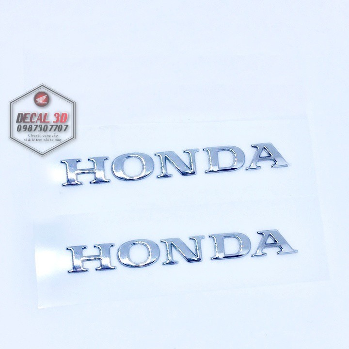 tem chữ Honda 8 CM dán xe máy HÀNG ZIN CỰC ĐẸP 1 CẶP