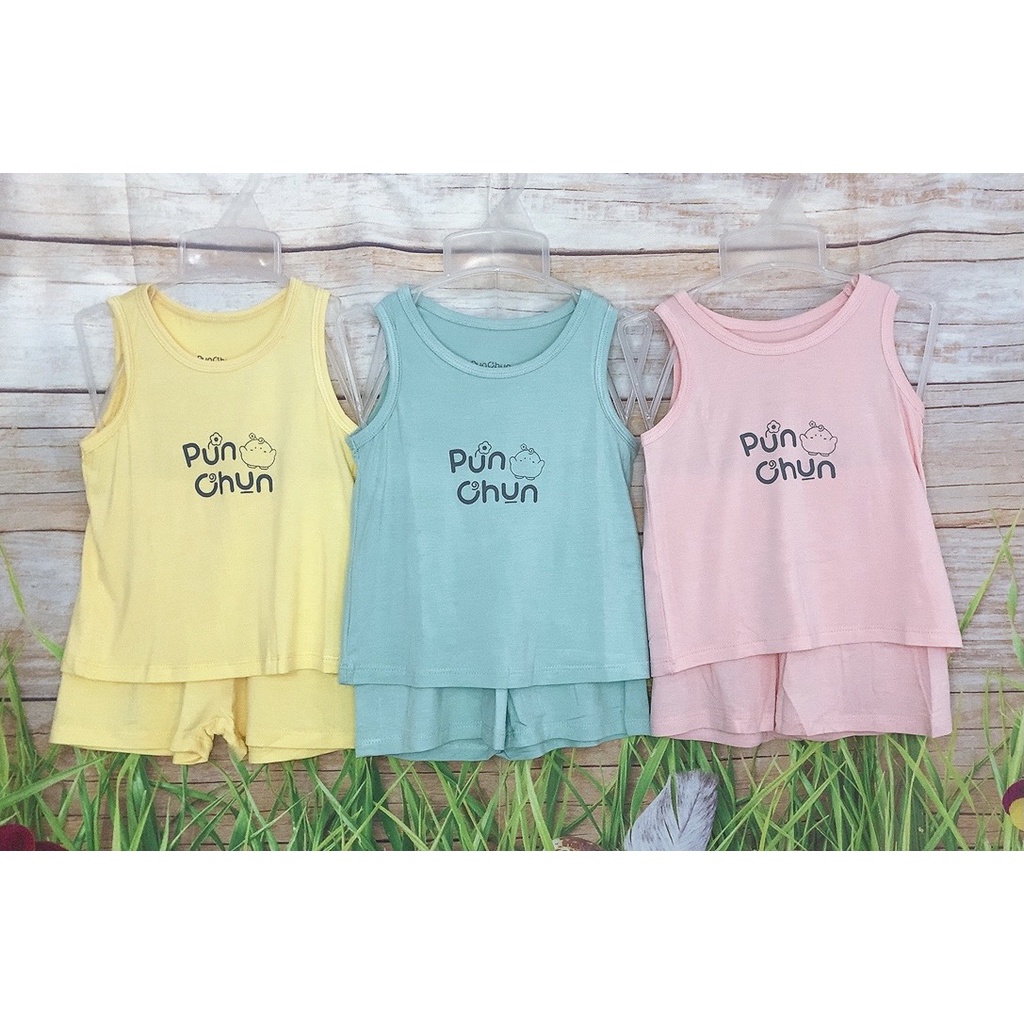 Bộ quần áo sát nách Punchun cho bé Chaang
