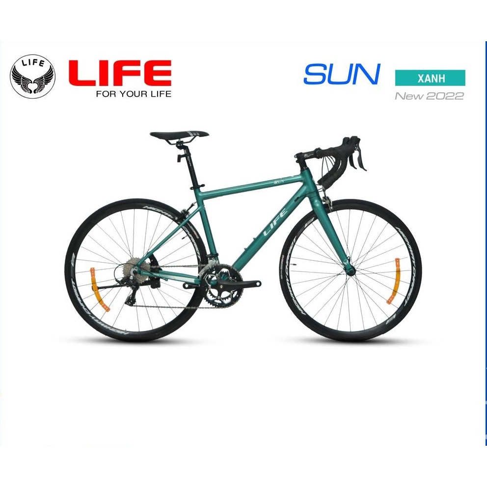 Xe đạp đua LIFE SUN, Khung nhôm cao cấp, Bộ đề SENSAH 2x8 tốc độ, Xe mới bảo hành 1 năm