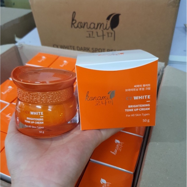 Kem dưỡng trắng da Cywhite White Brightening Tone Up Cream 50G