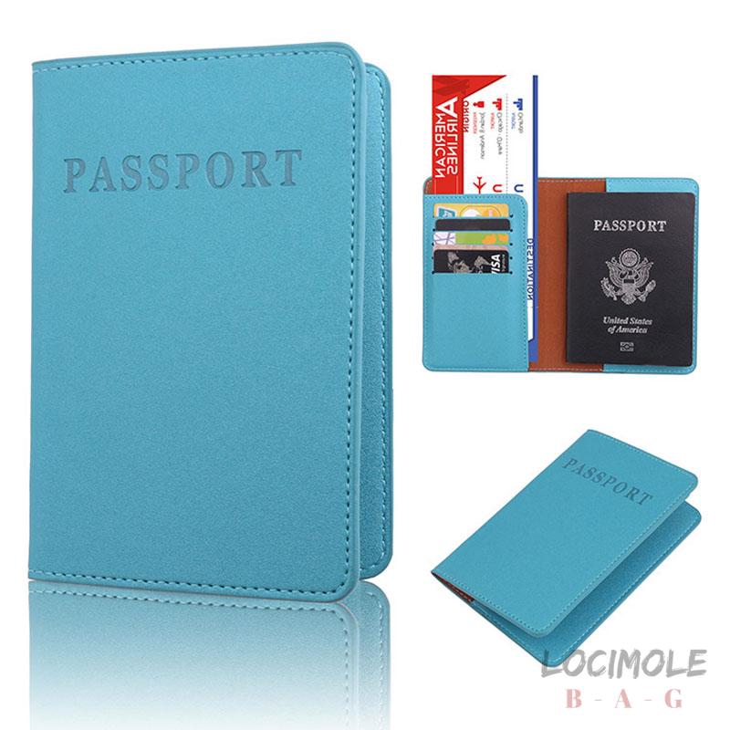 Bao da bọc passport mặt nhám thiết kế sáng tạo đa năng