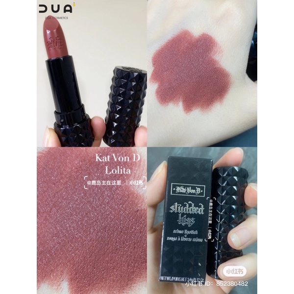 [Đủ bill] Son thỏi Kat Von D Studded Kiss Lipstick