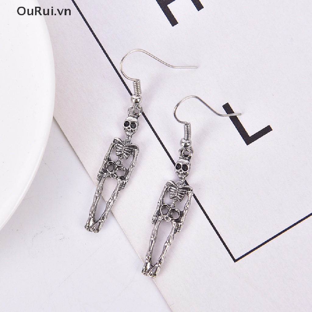 Bông Tai Hình Bộ Xương Phong Cách Cổ Điển Dành Cho Nữ