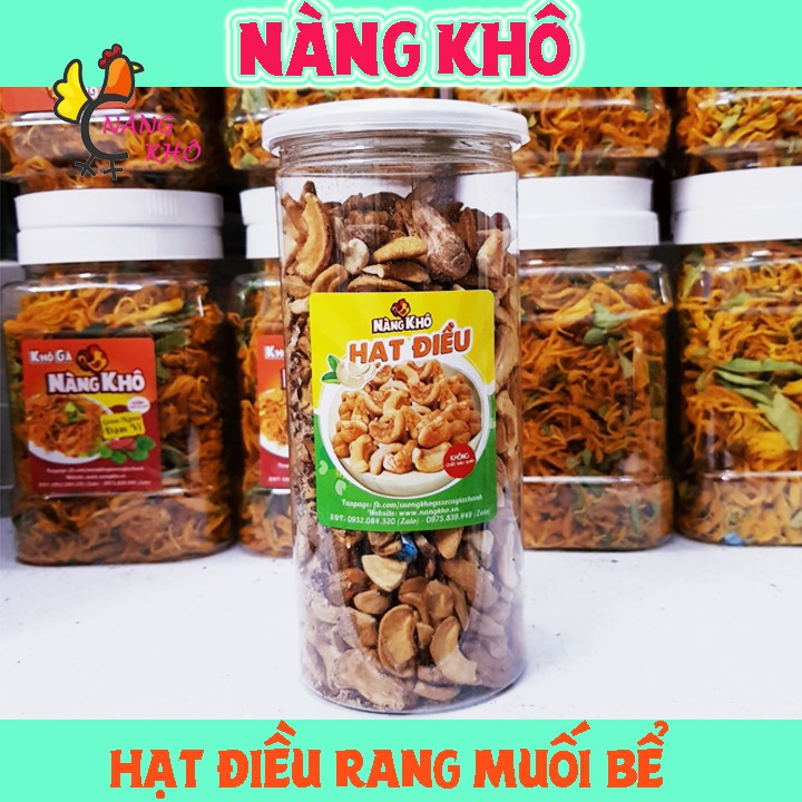 500Gr Hạt điều bình phước rang muối ( loại vỡ ) | Nàng Khô