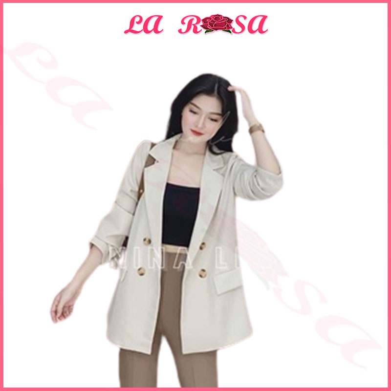 Áo Blazer 3 Màu 2 Lớp Chất Liệu Vải Tuyết Mưa Cao Cấp Mã 0519 - La Rosa | BigBuy360 - bigbuy360.vn