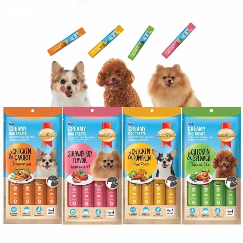 Súp Thưởng Cho Chó Smartheart Creamy Dog Treats Dạng Thanh 15gr - Mixo Pet Town