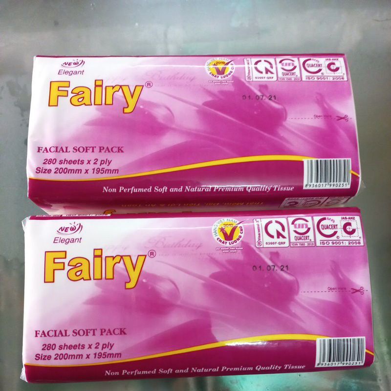 Giấy ăn túi rút Fairy 280 sheets *2 ply
