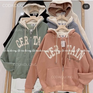 Áo khoác 2 nón CER TAIN bao đẹp, bao rẻ - Shop3nunisex