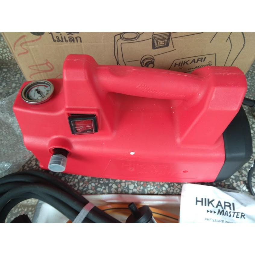 Máy rửa xe Hikari HK-H3, 2400W. hàng Madein Thái Lan, màu đỏ , dây đồng.