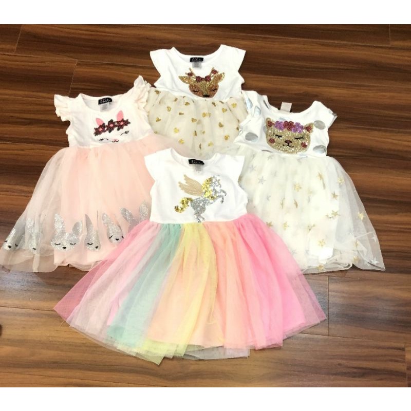 Đầm bé gái Tqxk Pink Violet,Zunnie lilt