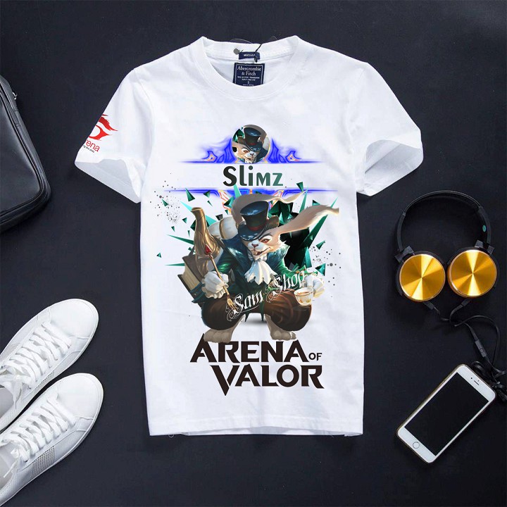 Áo Liên Quân Mobile Cotton Màu Trắng - Slim xứ sở thần tiên ( hình thật )