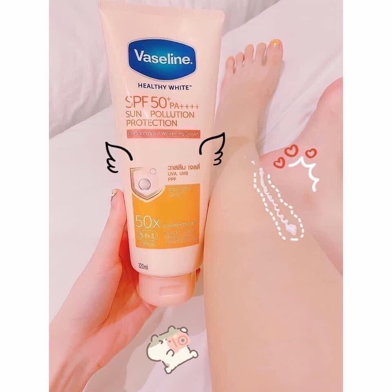 Sữa Dưỡng Thể Vaseline 50X Dưỡng Trắng, Chống Nắng, Nâng Tone Tức Thì