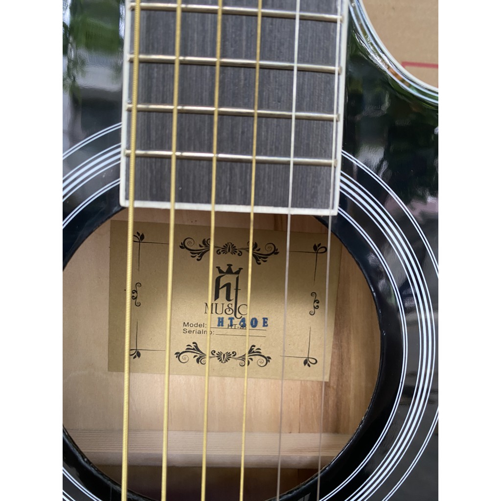 ĐÀN GUITAR ACOUSTIC HTMUSIC CÓ EQ-tặng phụ kiện