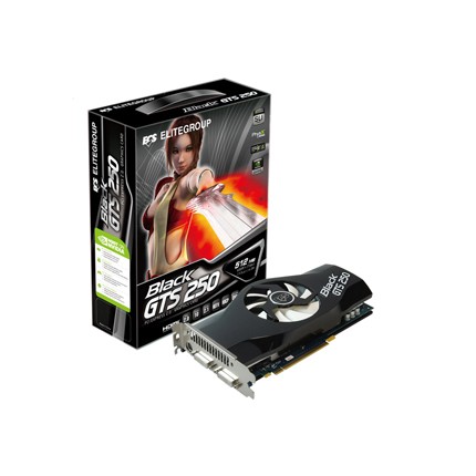 Card màn hình ECS GeForce GTS 250 Black (NBGTS250E-512MX-F)