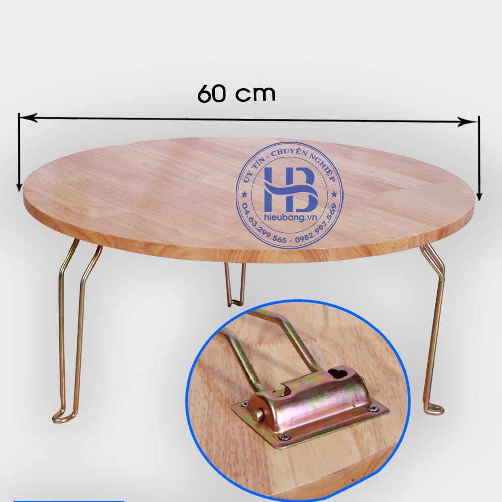 Bàn xếp mặt tròn phi 60cm